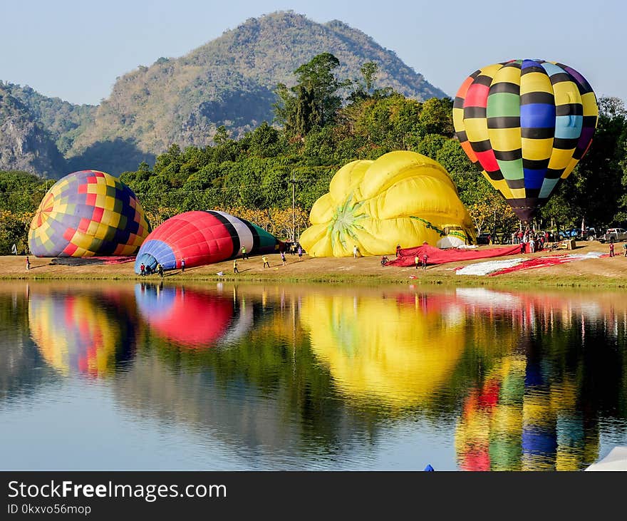 Nature, Hot Air Ballooning, Hot Air Balloon, Yellow