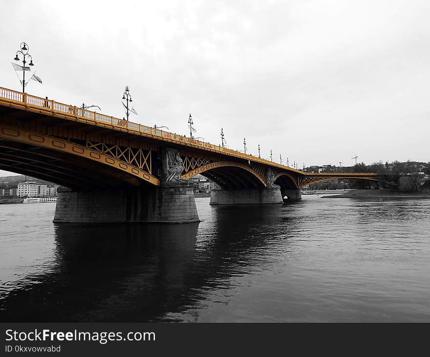 Bridge, River, Sky, Fixed Link