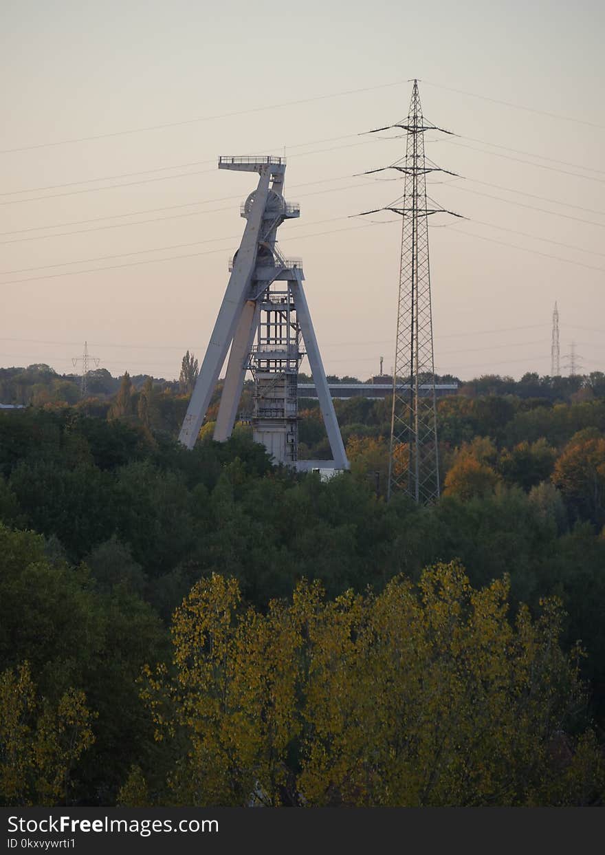 Tree, Sky, Tower, Transmission Tower