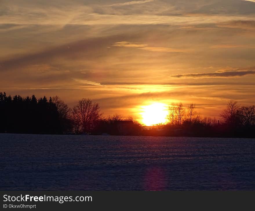 Sky, Horizon, Sunset, Sunrise