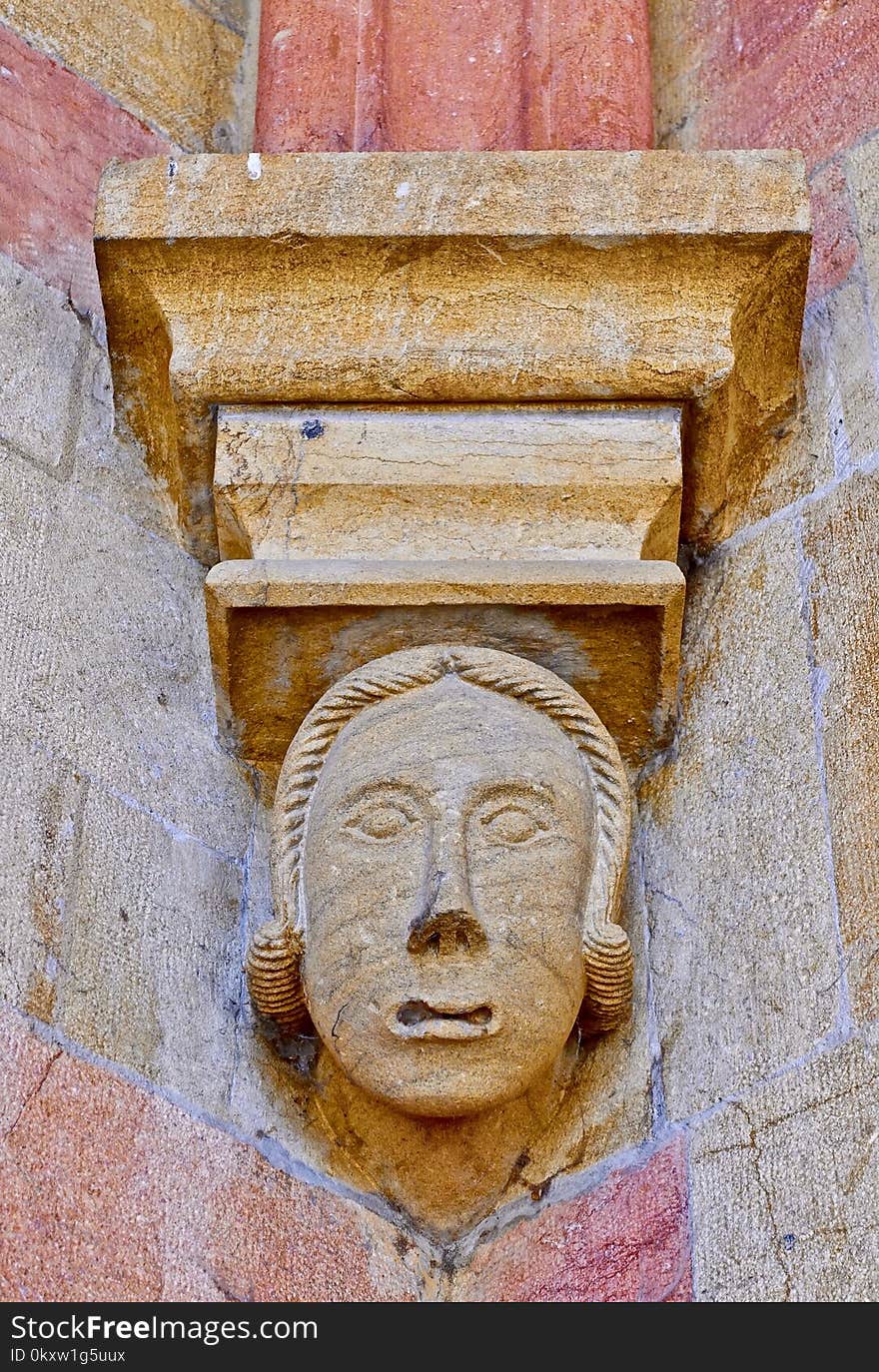 Stone Carving, Carving, Sculpture, Head