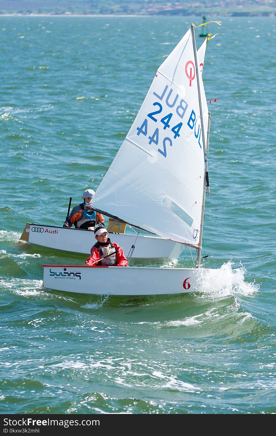 Dinghy Sailing, Sail, Water Transportation, Sailboat