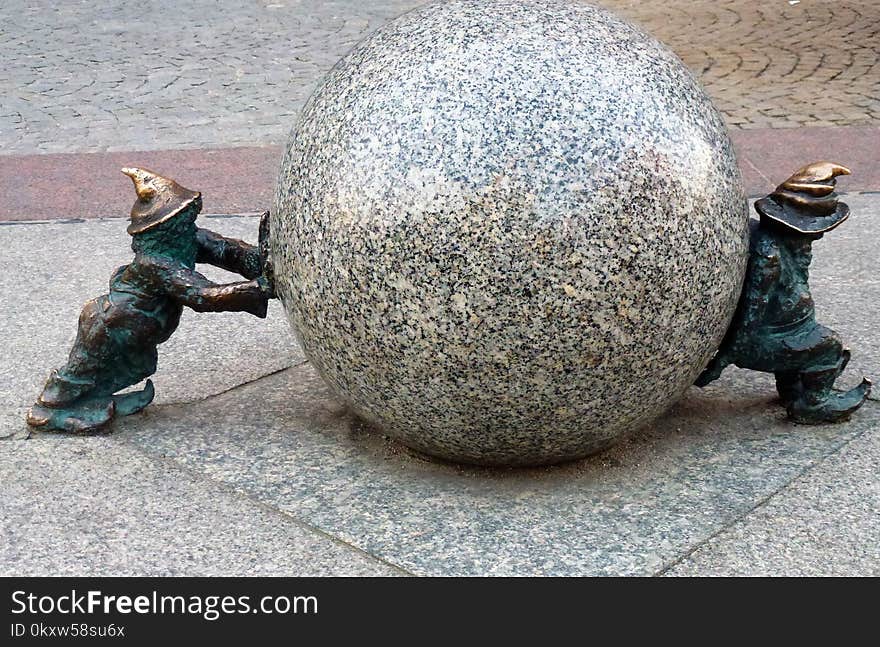 Sphere, Sculpture, Rock, Stone Carving