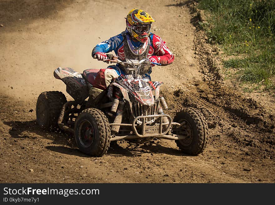 Person Riding Atv Quadbike