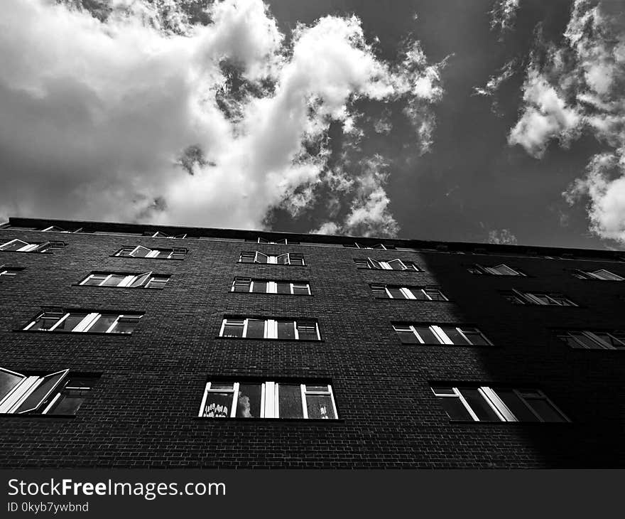 Grayscale Photography of Building