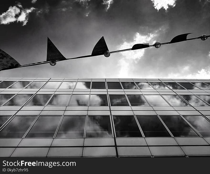 Grayscale Photography of a Building