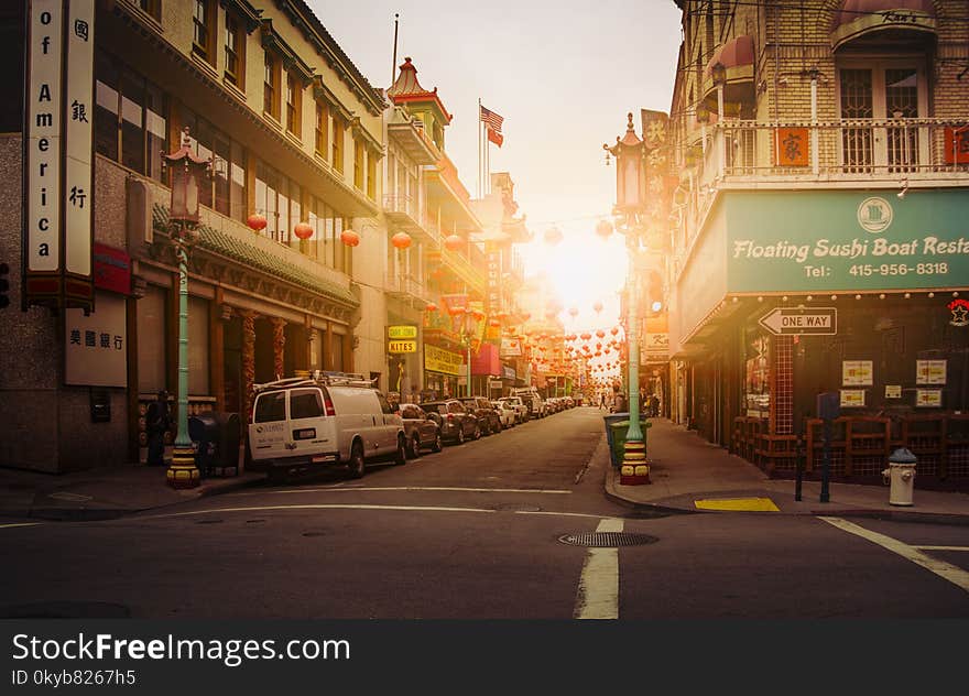 China Town during Sunset