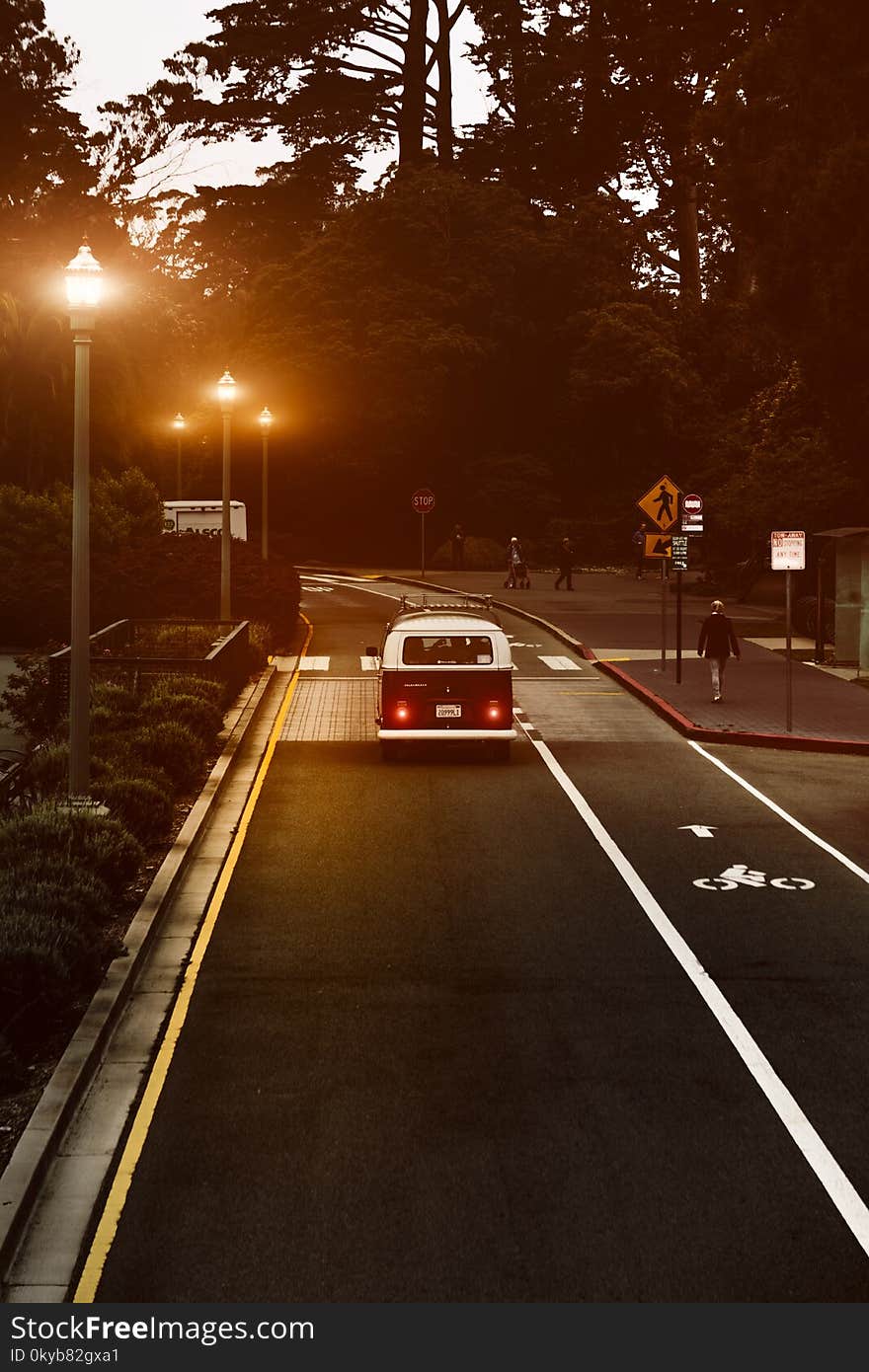 Vehicle Moving on Street