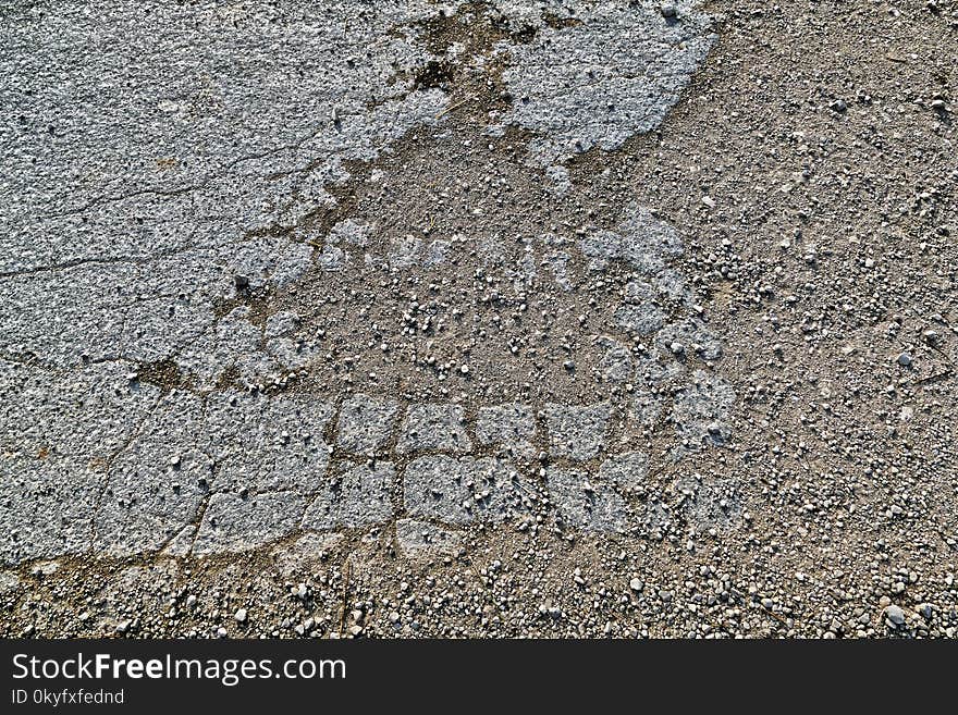 Asphalt, Soil, Wall, Road Surface