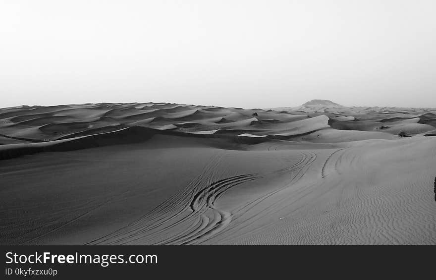 Black And White, Monochrome Photography, Sand, Photography