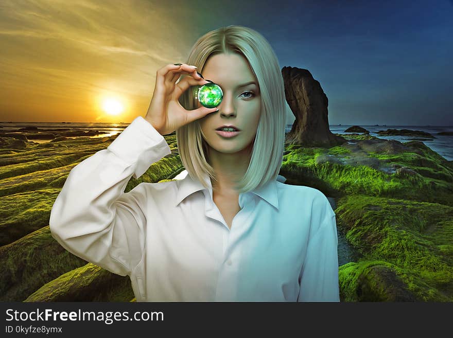 Green, Glasses, Vision Care, Beauty