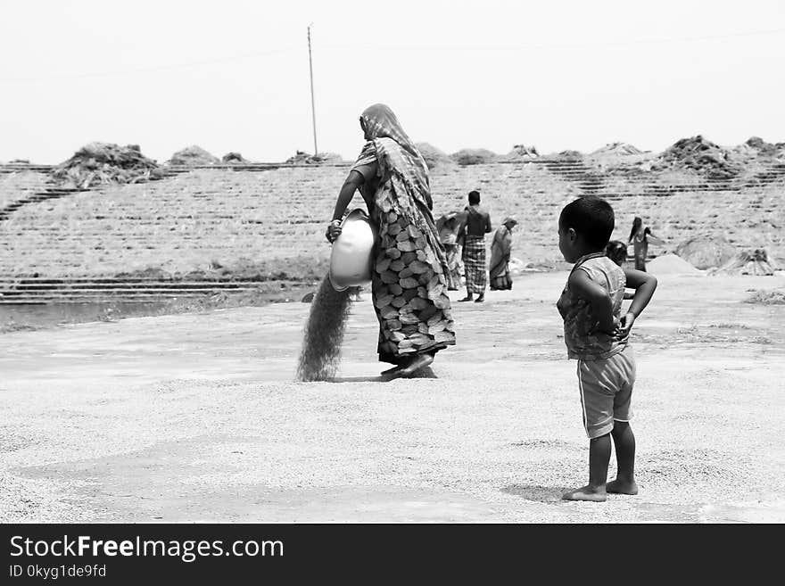 Photograph, Black And White, Monochrome Photography, Standing