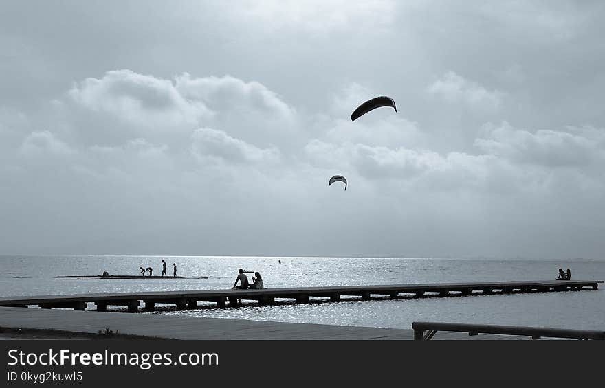 Cloud, Sky, Sea, Kite Sports