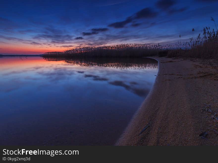 Sky, Reflection, Horizon, Shore