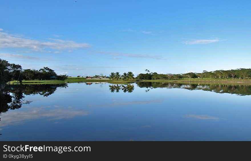 Reflection, Waterway, Sky, Water