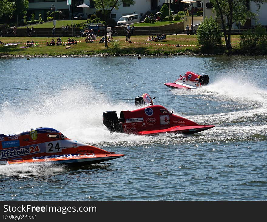 Hydroplane Racing, Drag Boat Racing, Waterway, Water