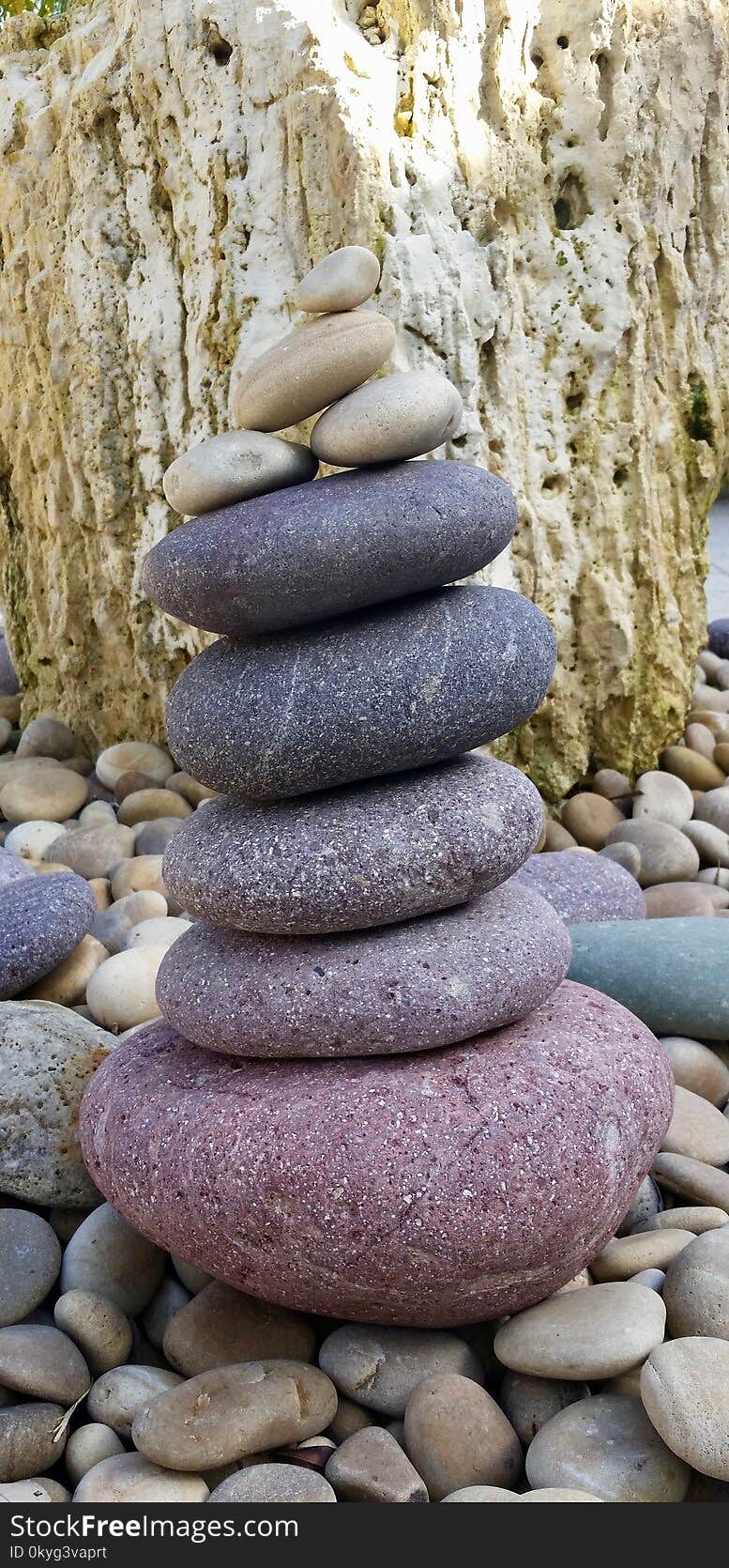 Pebble, Rock, Purple, Material