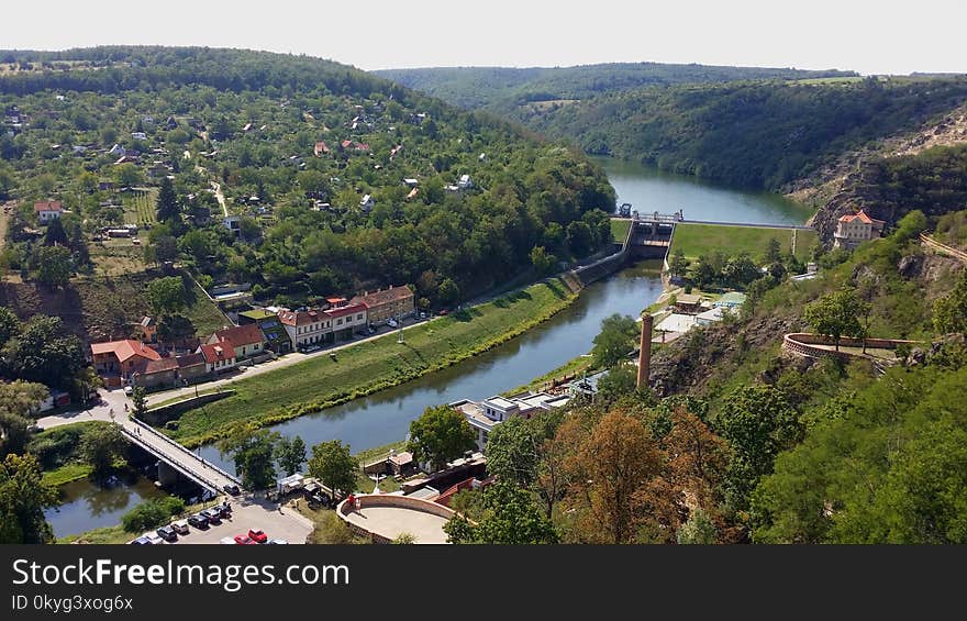 Waterway, River, Bird's Eye View, Water Resources