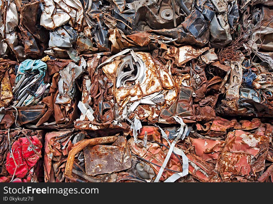 Scrap metal waste