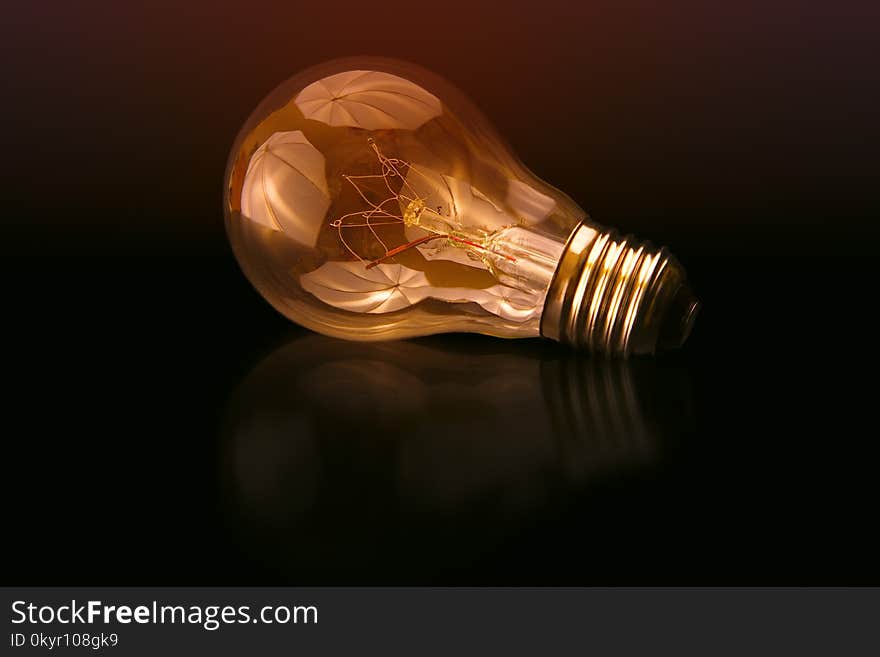 Selective Focus Photography Of Light Bulb