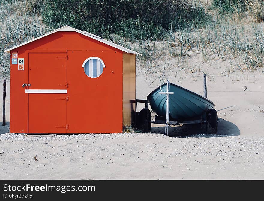 Red Steel Storage House