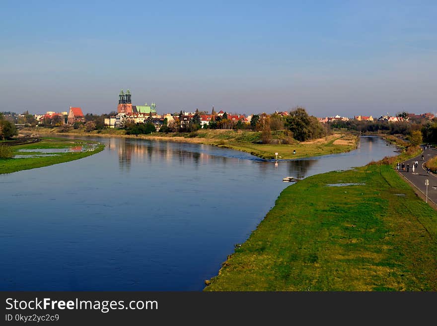 Waterway, River, Reflection, Water