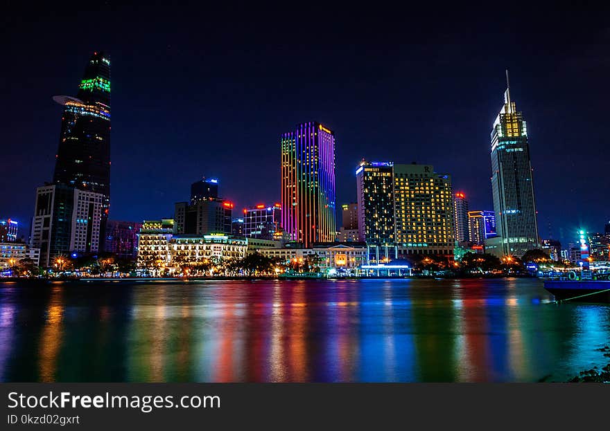 Photography of a City at night