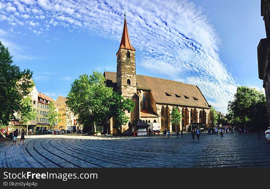 Sky, Town, City, Church