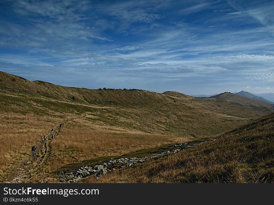 Highland, Sky, Wilderness, Cloud