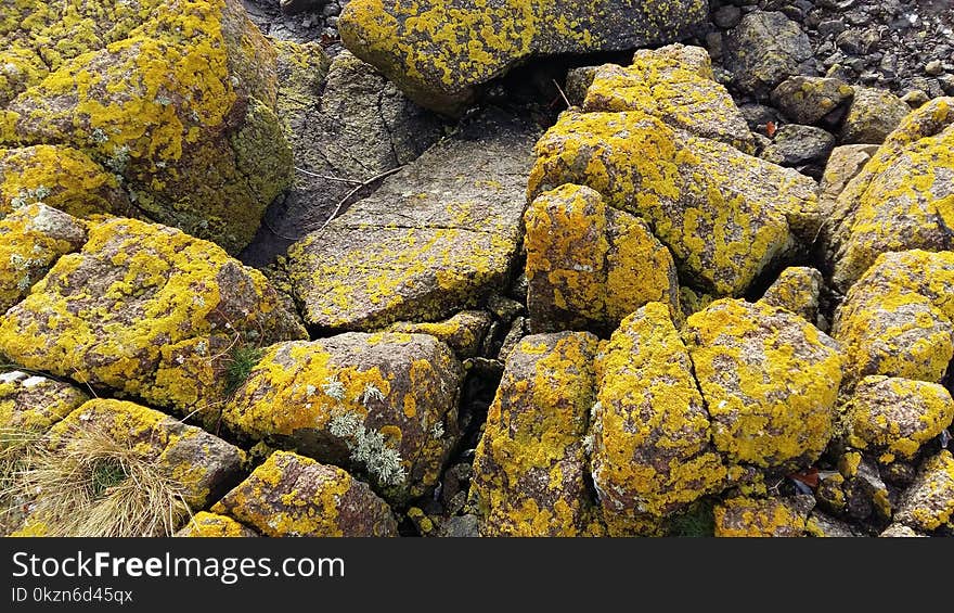 Rock, Yellow, Material, Bedrock