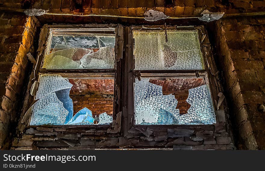 Window, Wall, Brick, Facade