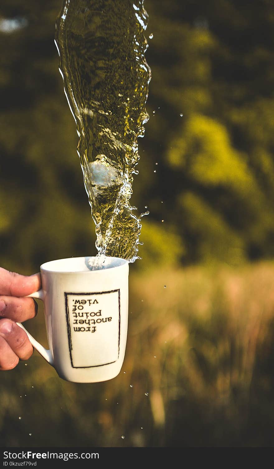 Time Lapse Photography Of Water In Cup