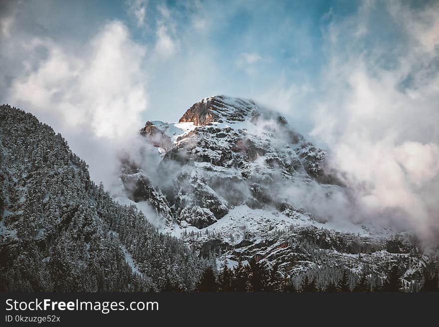 Snow-covered Mountain Peak