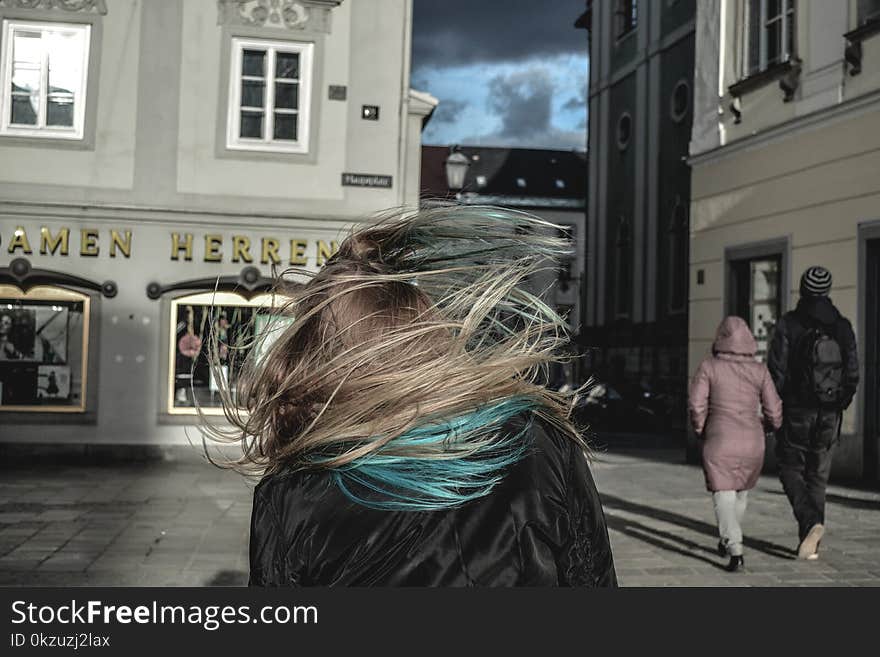 Woman Wearing Black Jacket