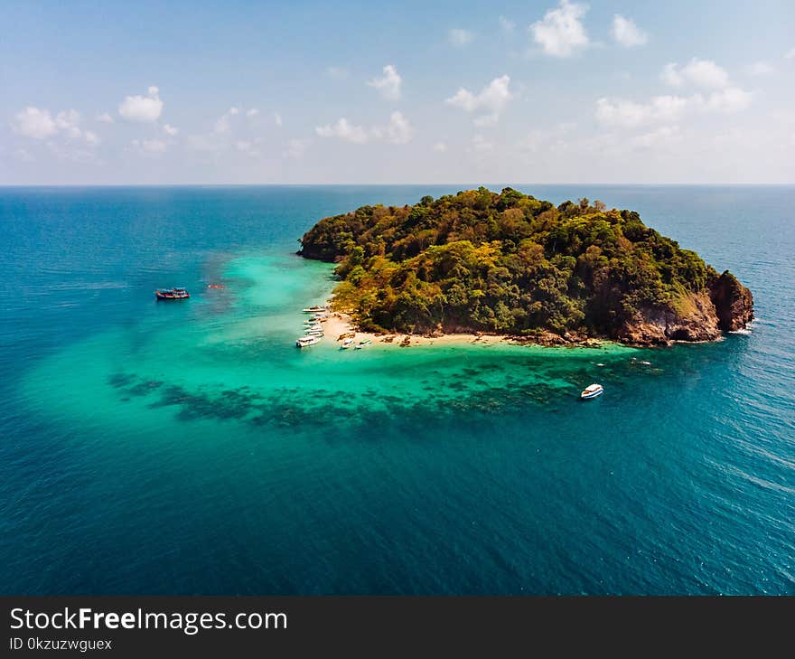 Aerial View Photography of Island