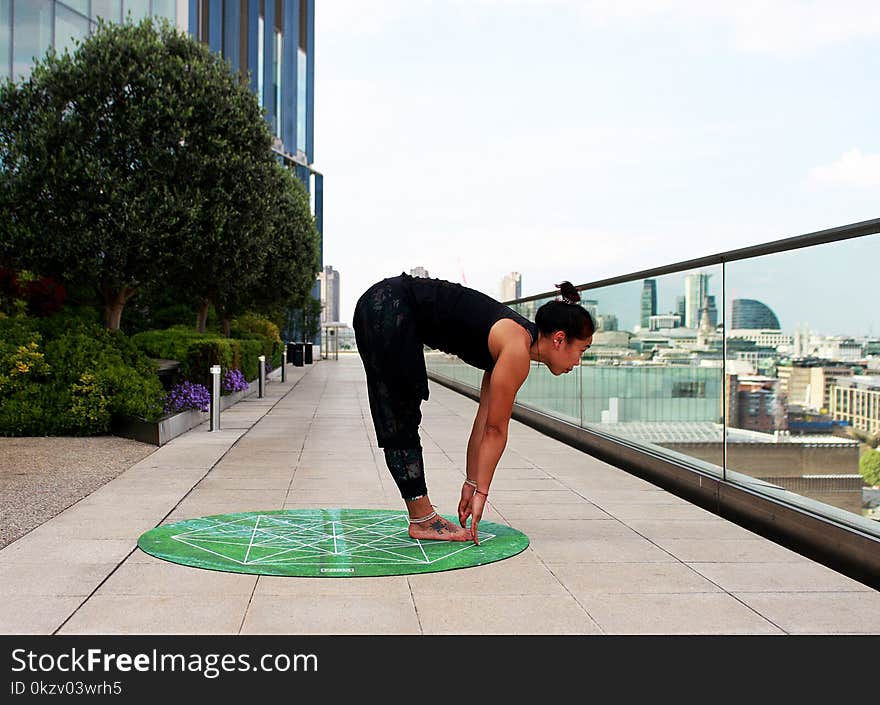 Woman in Stretching Gesture