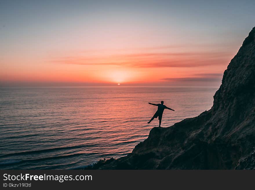 Man on Cliff