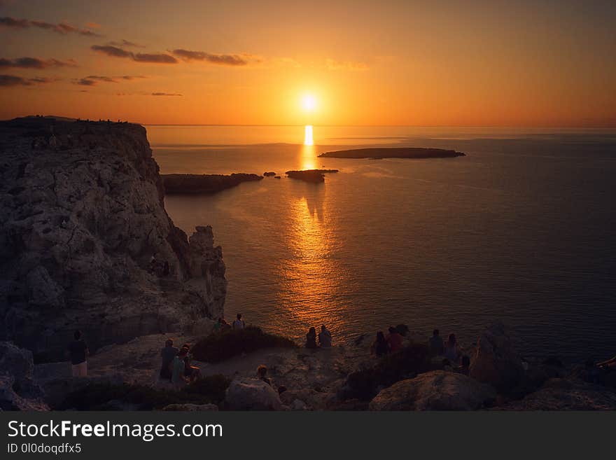 Sunset Photography of Mountain