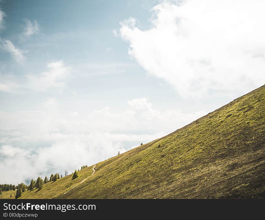 Photo of Plain Mountain Under Clear Blue Sky