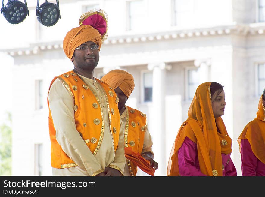 Man in Orange Turban