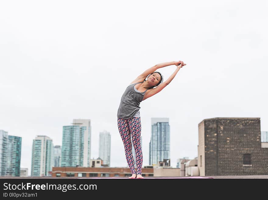 Woman Doing Yoga Posture