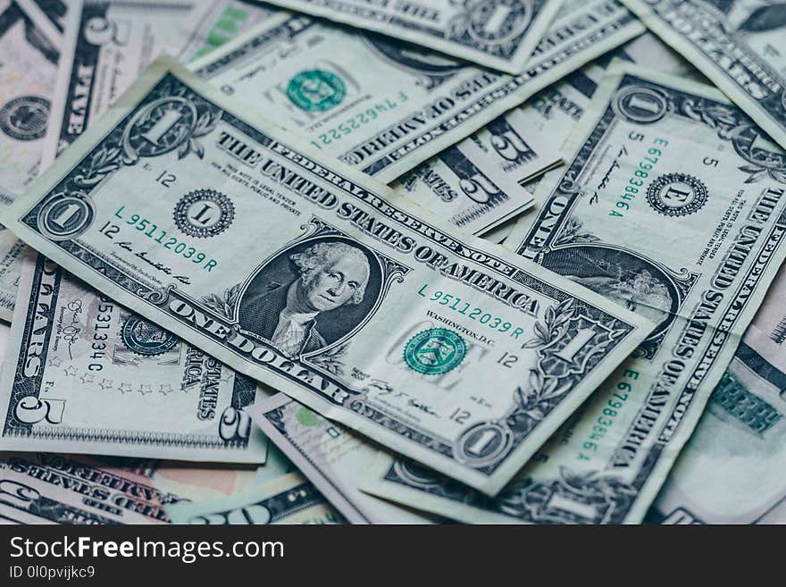 Photography of One US Dollar Banknotes