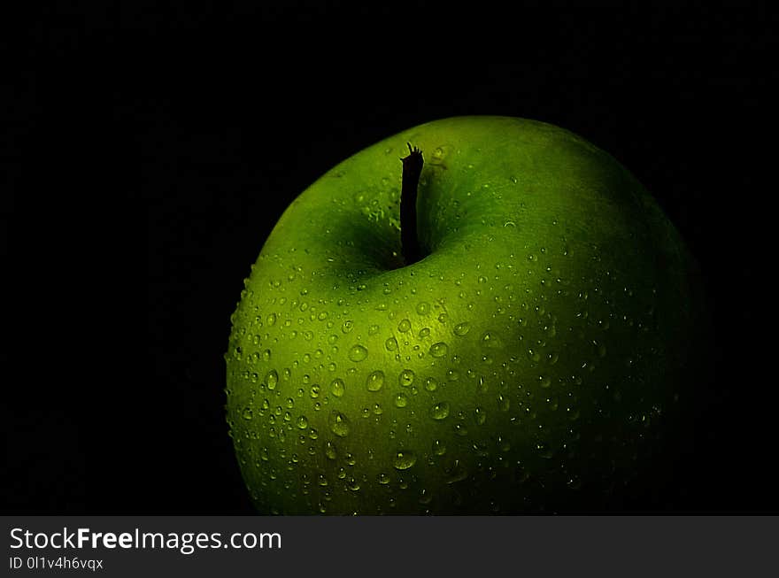 Green, Granny Smith, Apple, Still Life Photography