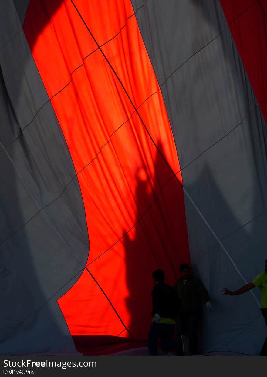 Red, Light, Sky, Hot Air Balloon