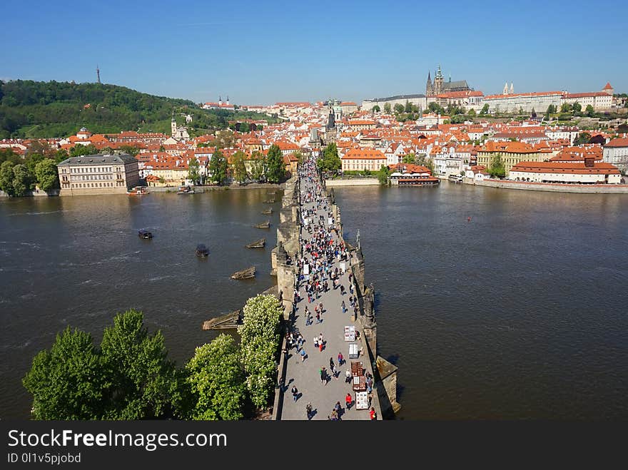 City, Body Of Water, River, Waterway