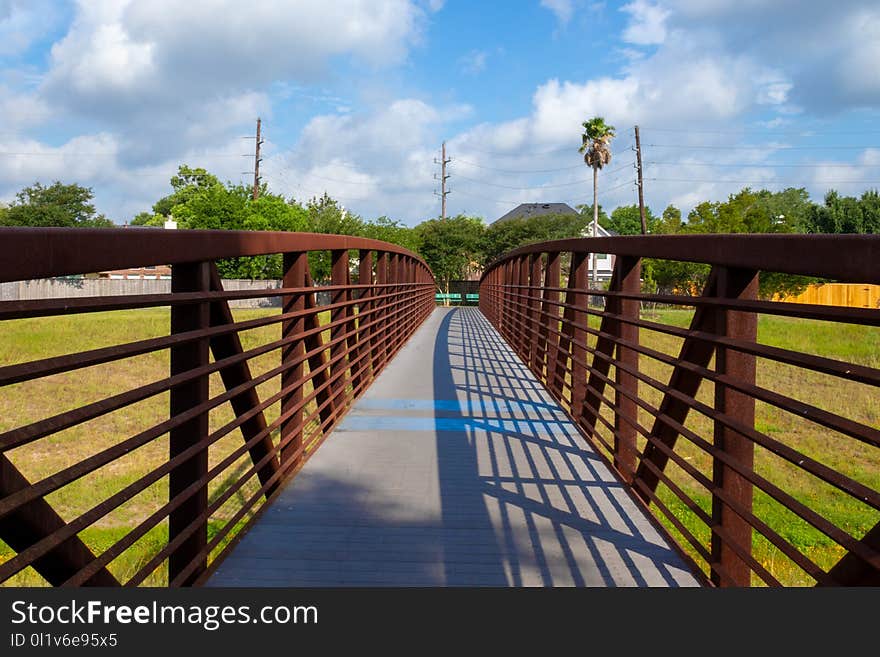 Bridge, Sky, Walkway, Boardwalk