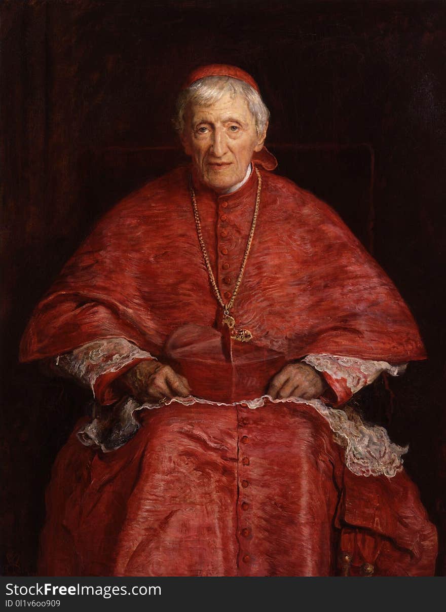 Cardinal, Pope, Elder, Painting