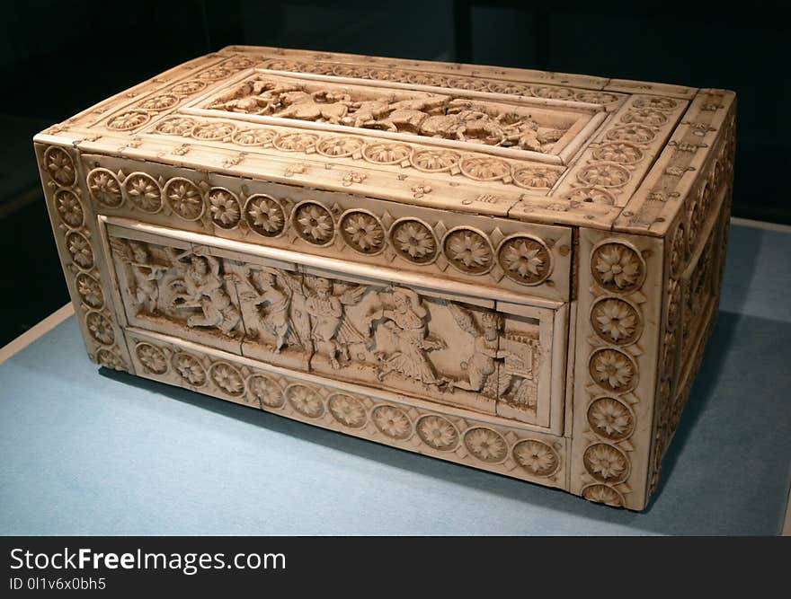 Carving, Stone Carving, Box, Furniture