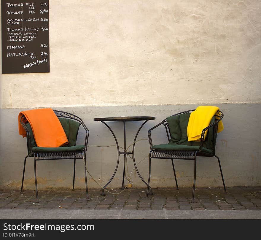 Furniture, Yellow, Chair, Wall