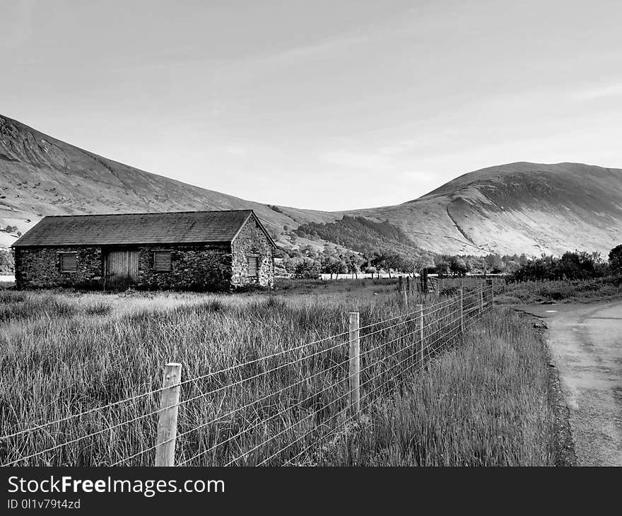 Sky, Black And White, Highland, Monochrome Photography